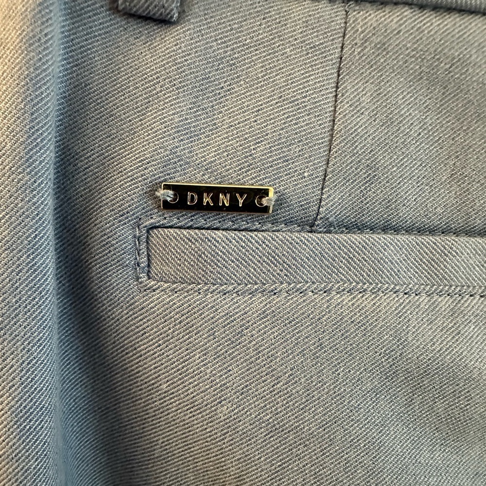 EUC DKNY Light Blue Straight Leg Trousers Size 4 - Picture 6 of 9